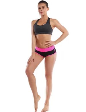 030 Sexy Booty Tall Size Shorts pink_black_Tall Size