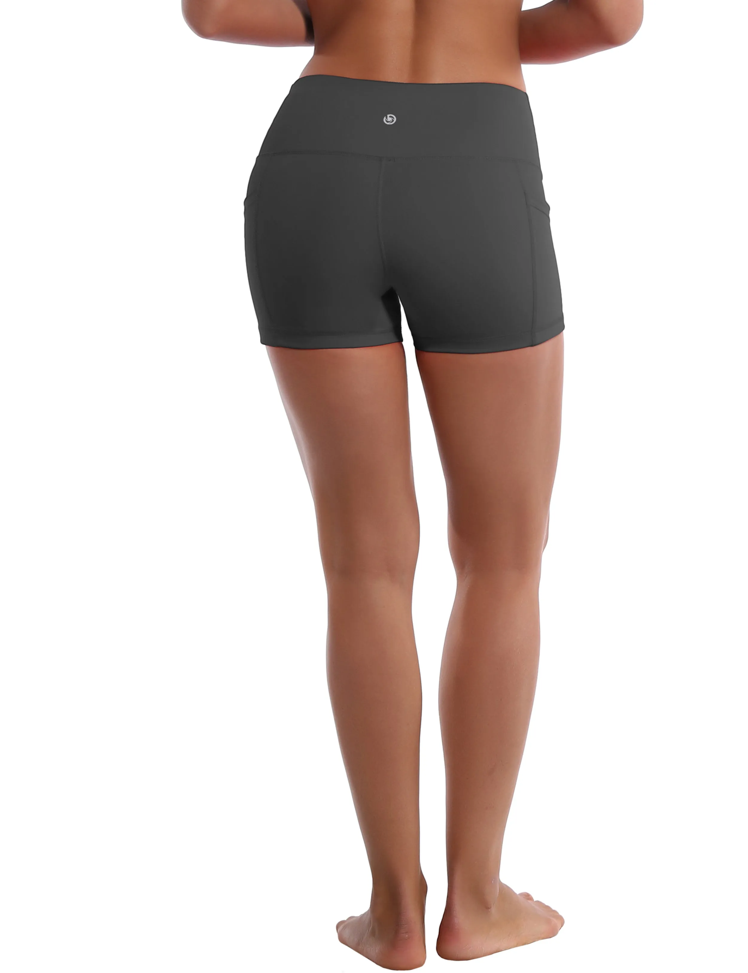 2.5" Side Pockets Biking Shorts shadowcharcoal_Biking