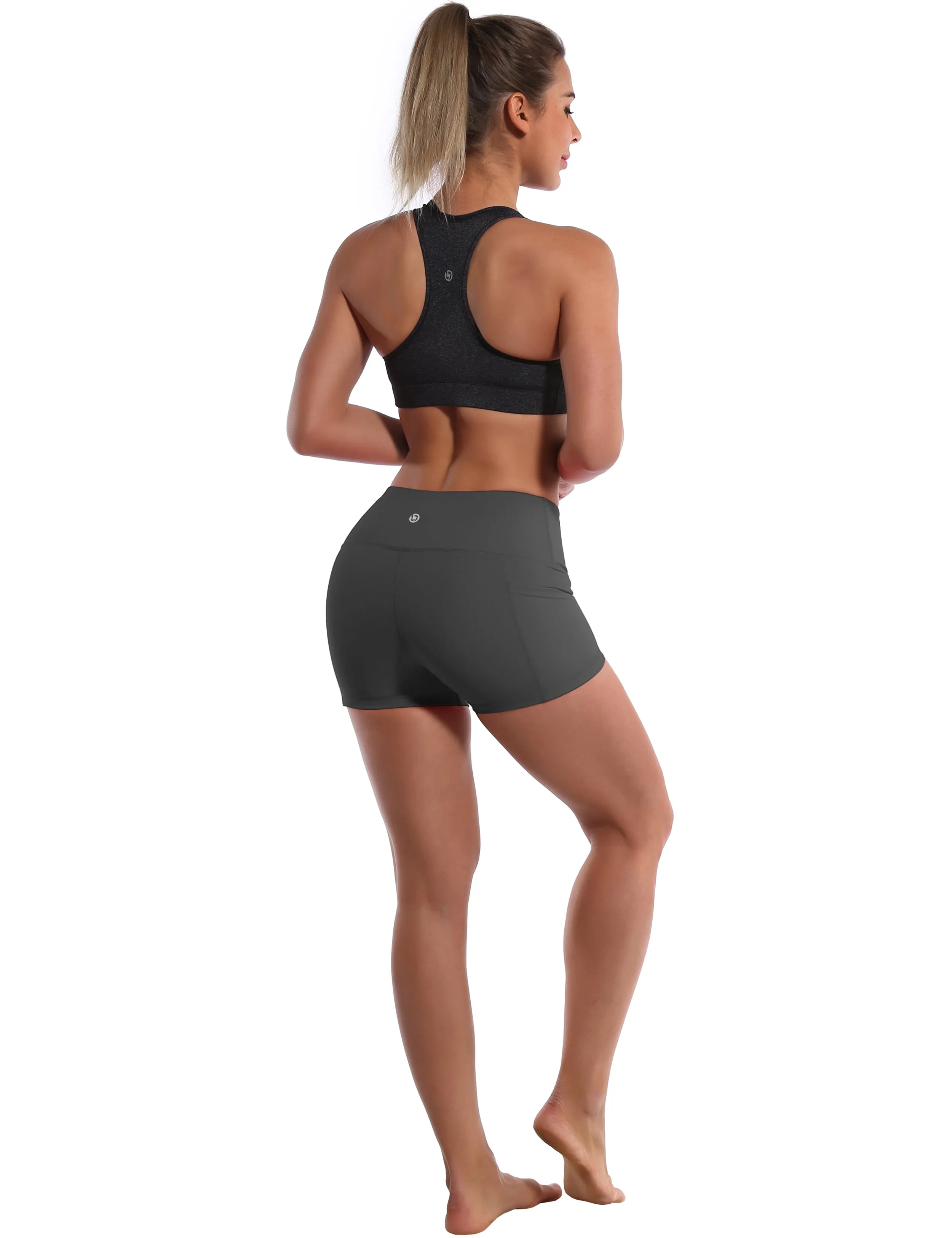 2.5" Side Pockets Biking Shorts shadowcharcoal_Biking