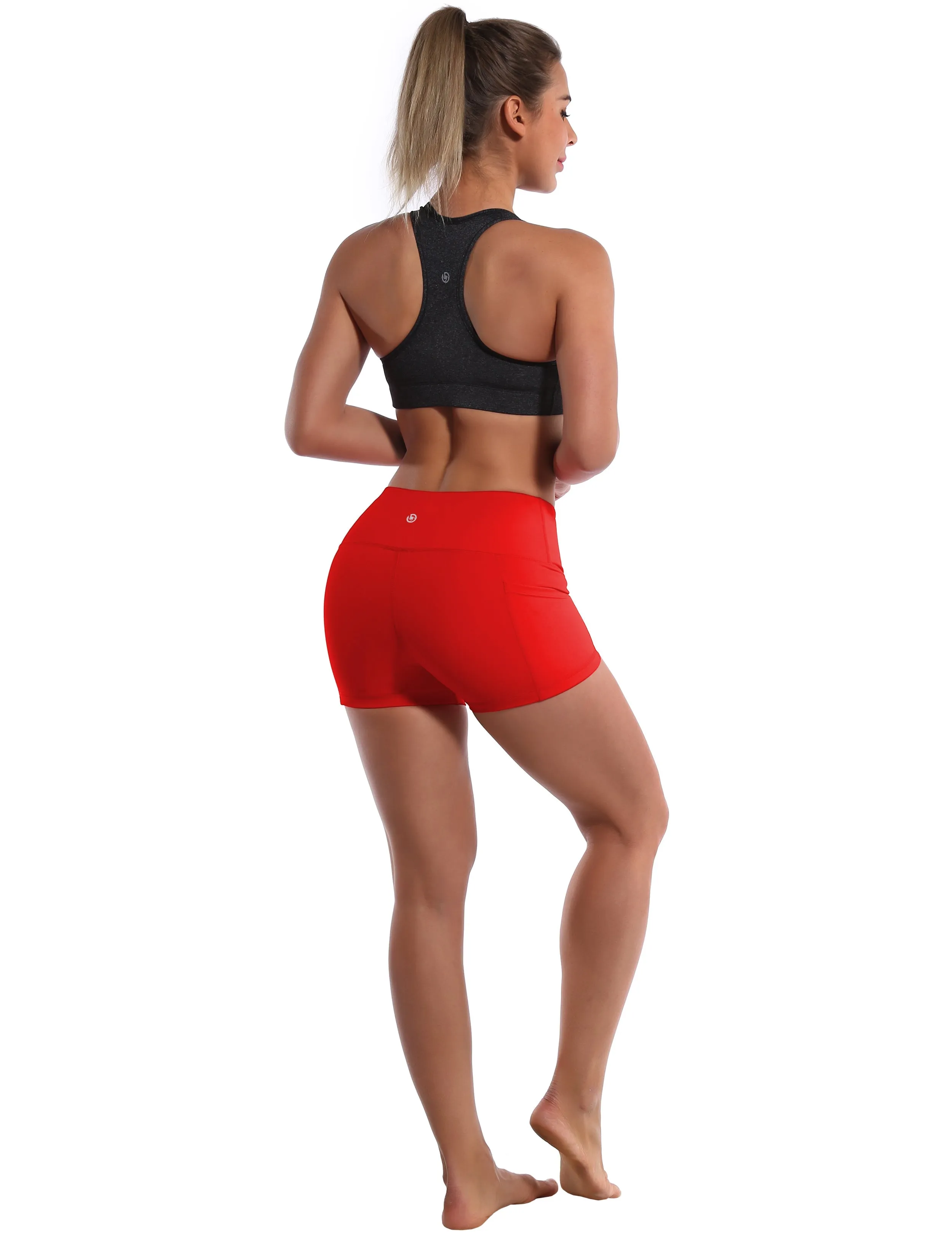2.5" Side Pockets Jogging Shorts scarlet_Jogging