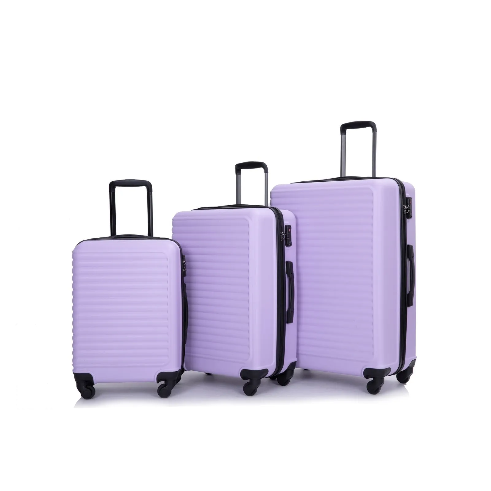 3-Piece ABS Luggage Set with TSA Lock and Spinner Wheels