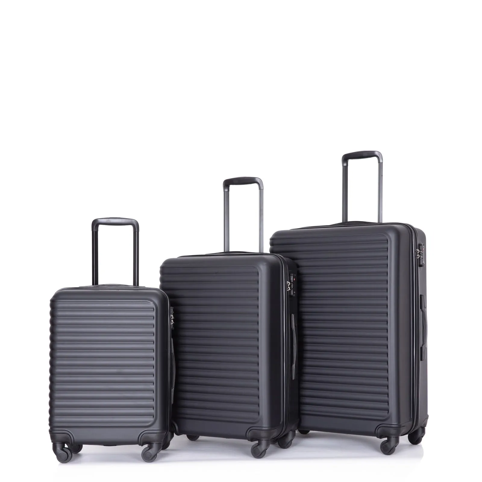 3-Piece ABS Luggage Set with TSA Lock and Spinner Wheels