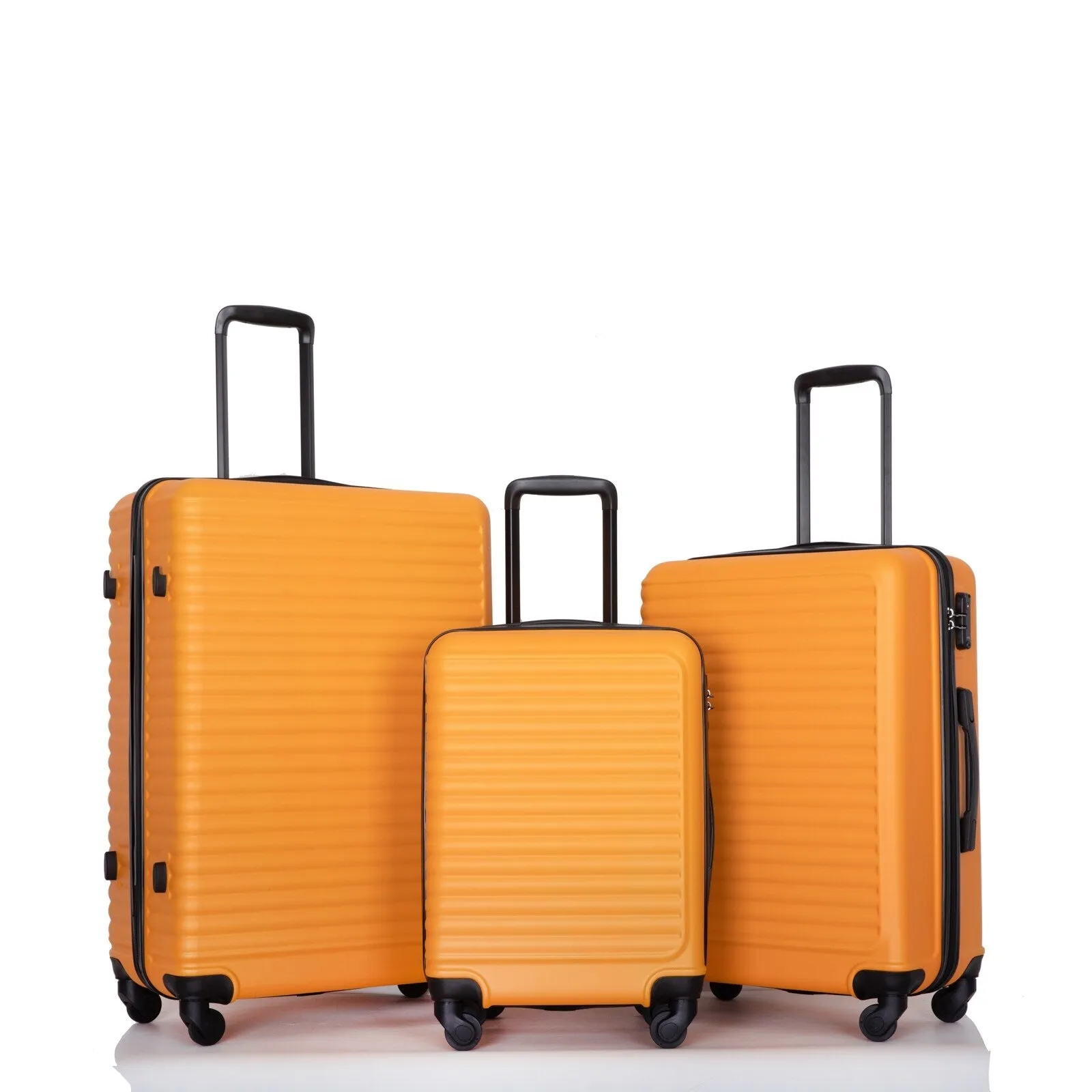 3-Piece ABS Luggage Set with TSA Lock and Spinner Wheels