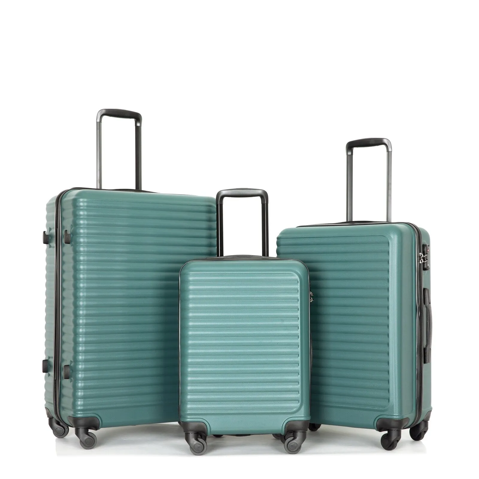 3-Piece ABS Luggage Set with TSA Lock and Spinner Wheels