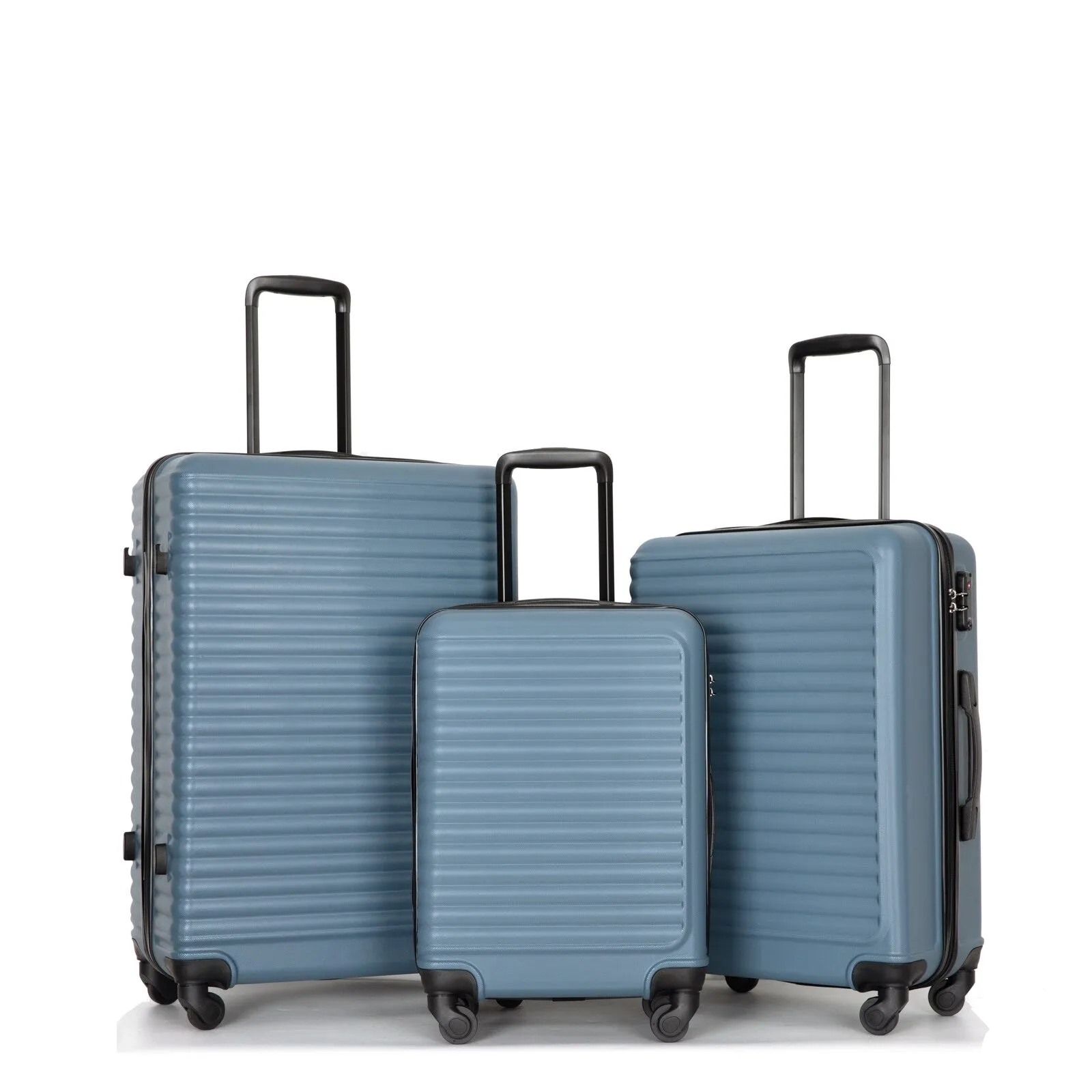 3-Piece ABS Luggage Set with TSA Lock and Spinner Wheels