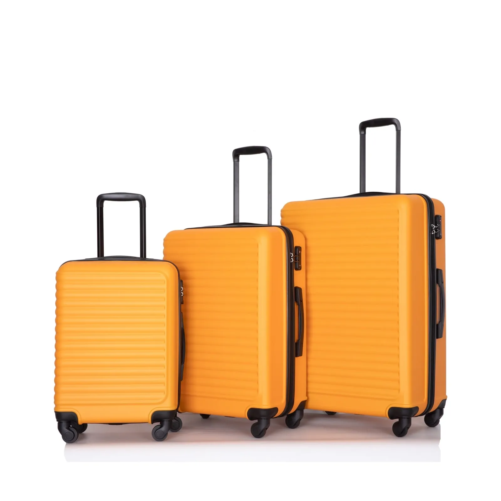 3-Piece ABS Luggage Set with TSA Lock and Spinner Wheels