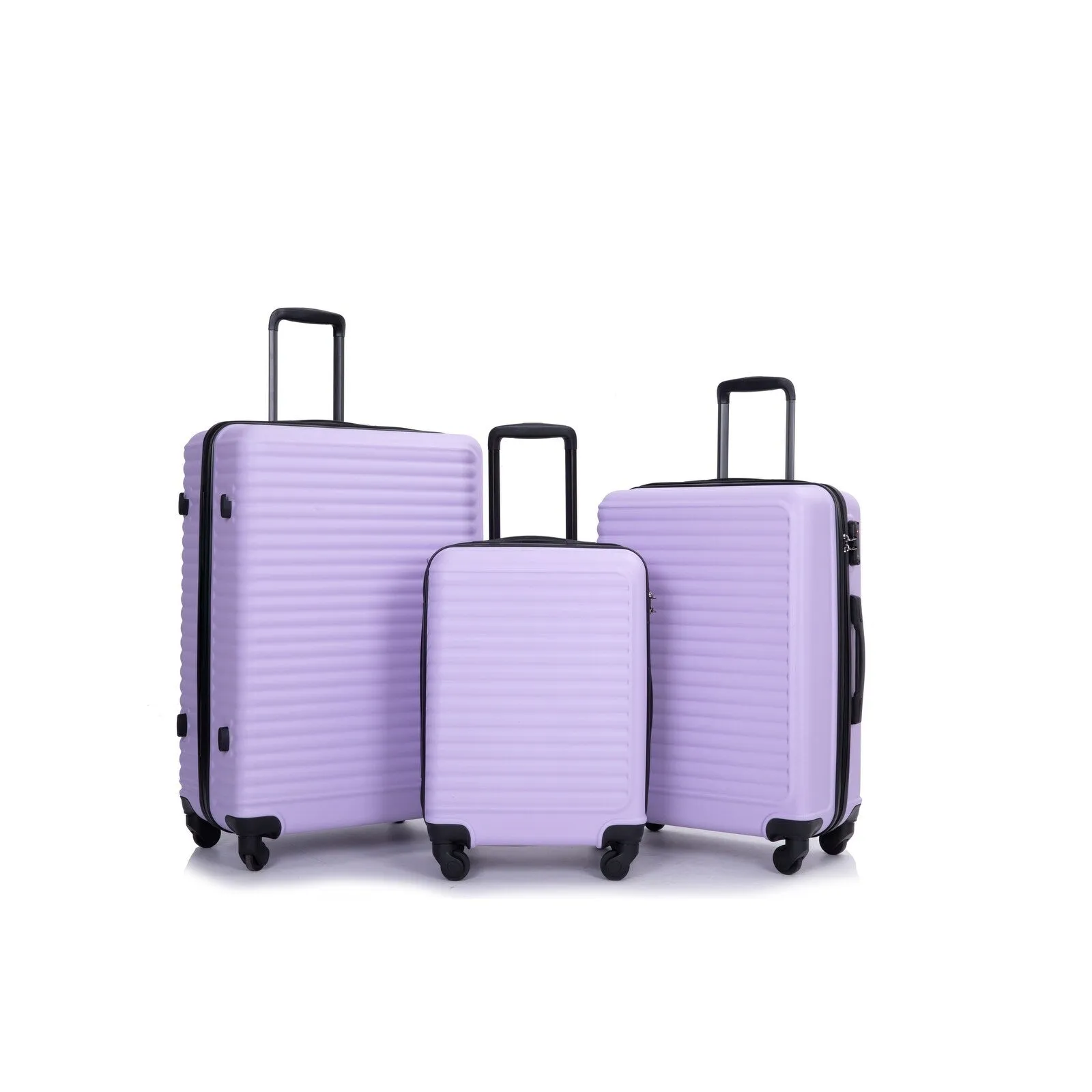 3-Piece ABS Luggage Set with TSA Lock and Spinner Wheels