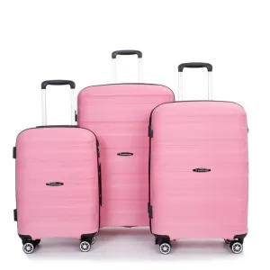 3 Piece PP Lightweight Suitcase Luggage Sets with TSA Lock