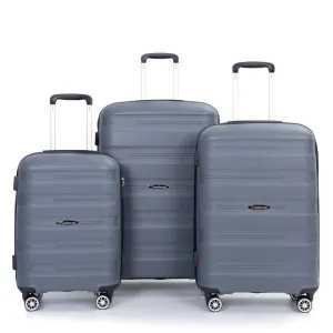 3 Piece PP Lightweight Suitcase Luggage Sets with TSA Lock