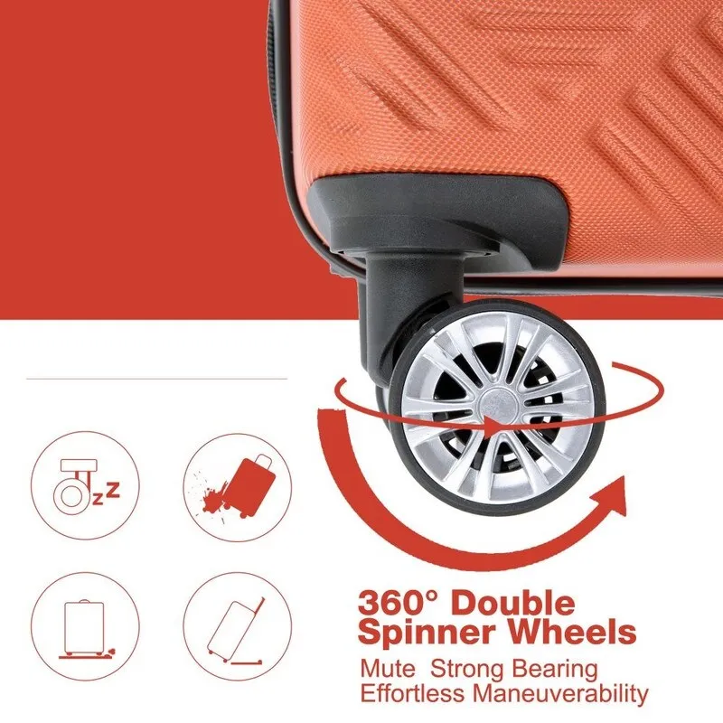 4-piece ABS Lightweight Suitcase