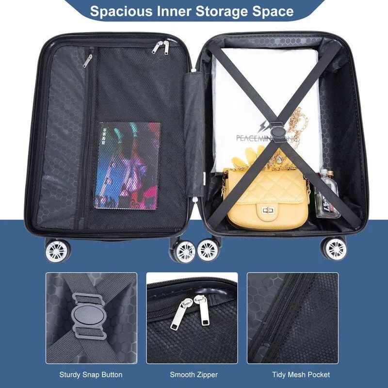 4-piece ABS Lightweight Suitcase