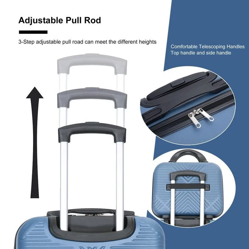 4-piece ABS Lightweight Suitcase