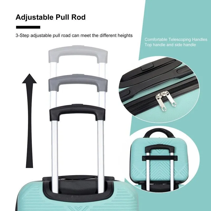4-piece ABS Lightweight Suitcase