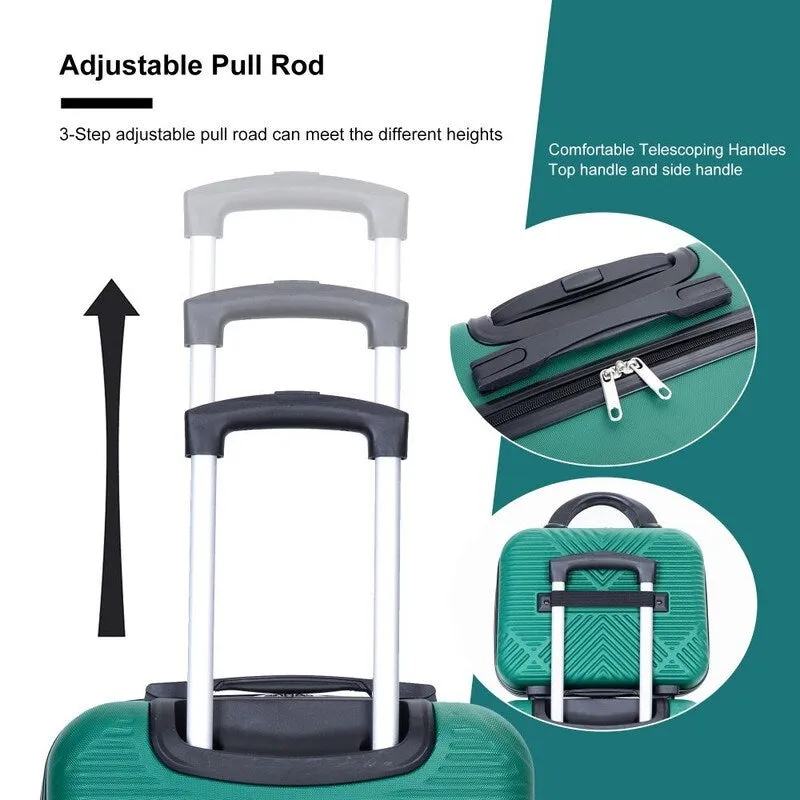 4-piece ABS Lightweight Suitcase
