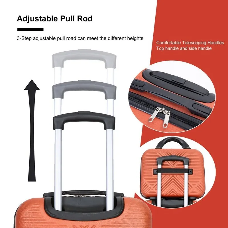 4-piece ABS Lightweight Suitcase