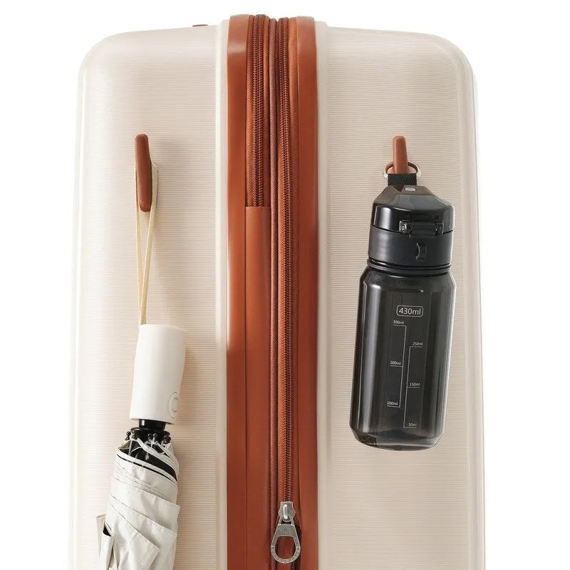 4PCS Expandable PP Lightweight Suitcase Luggage Sets with Travel Bag and 360°Spinner Wheels