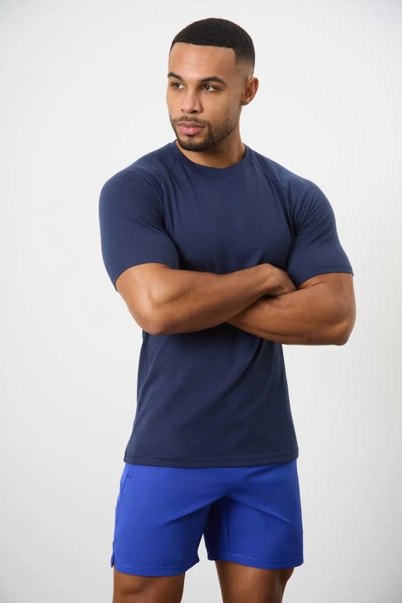5 Pack Essential Training Top in Black/ Charcoal/ White/ Navy/ Slate Blue