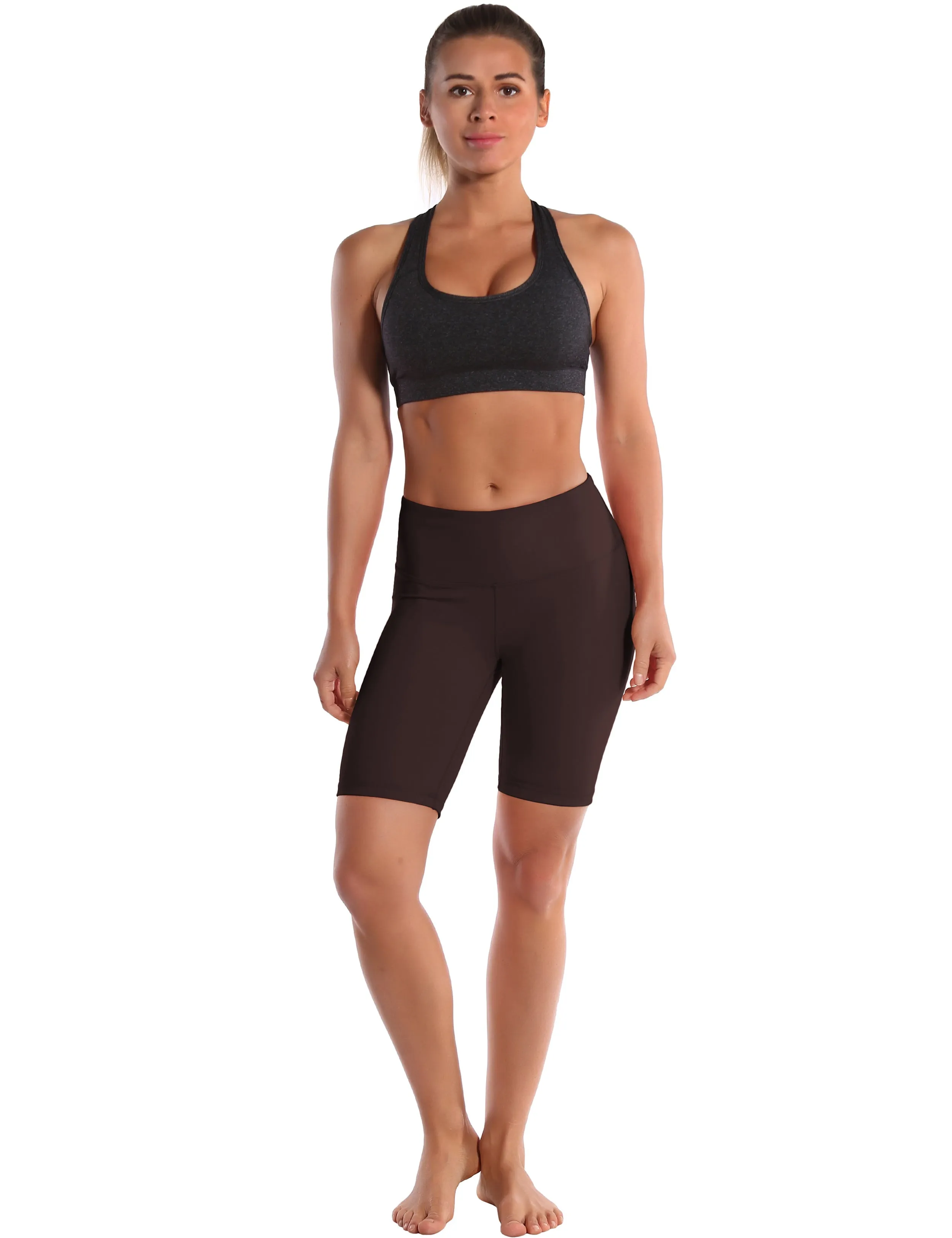 8" High Waist Pilates Shorts mahoganymaroon ins_Pilates