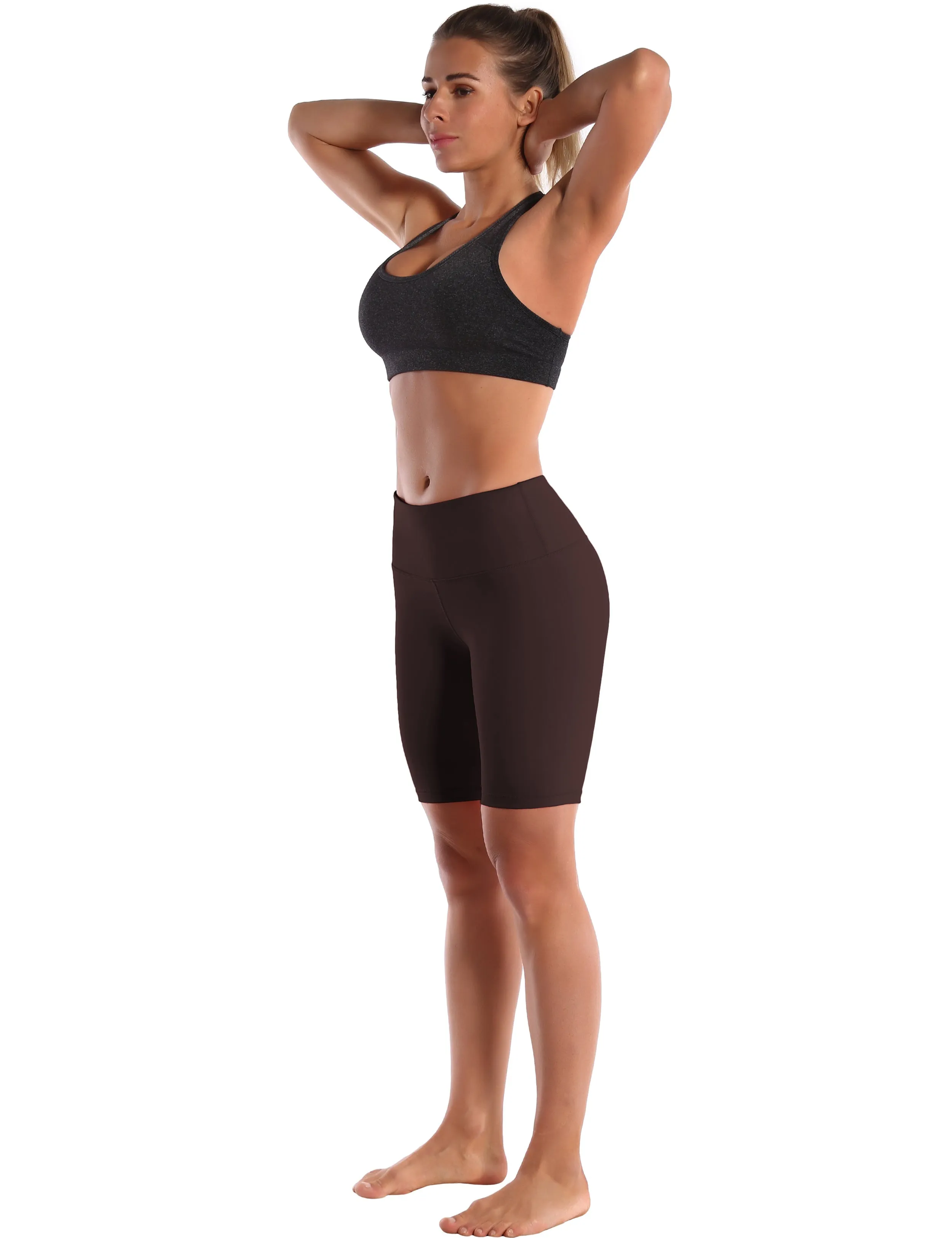 8" High Waist Pilates Shorts mahoganymaroon ins_Pilates