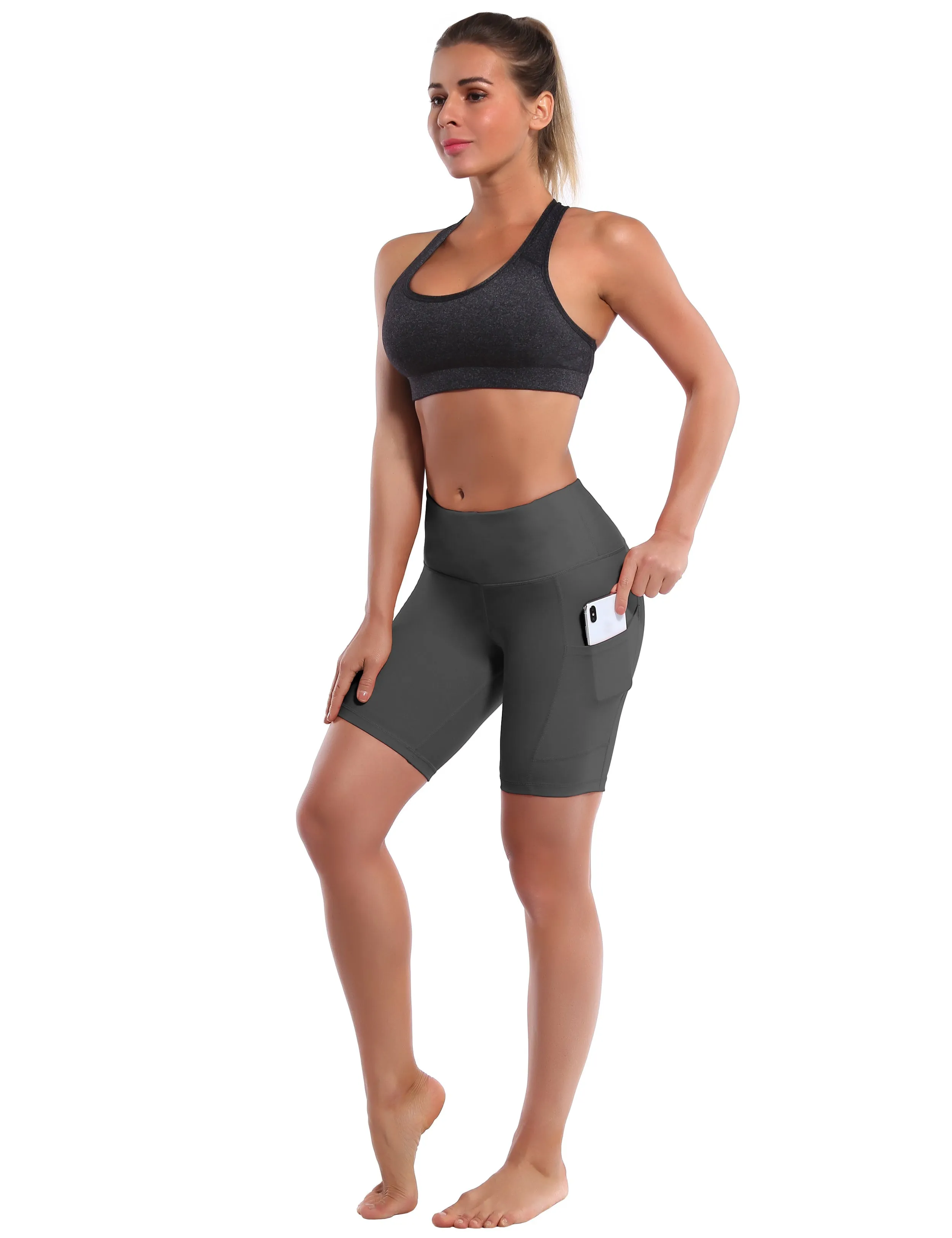 8" Side Pockets Golf Shorts shadowcharcoal_Golf