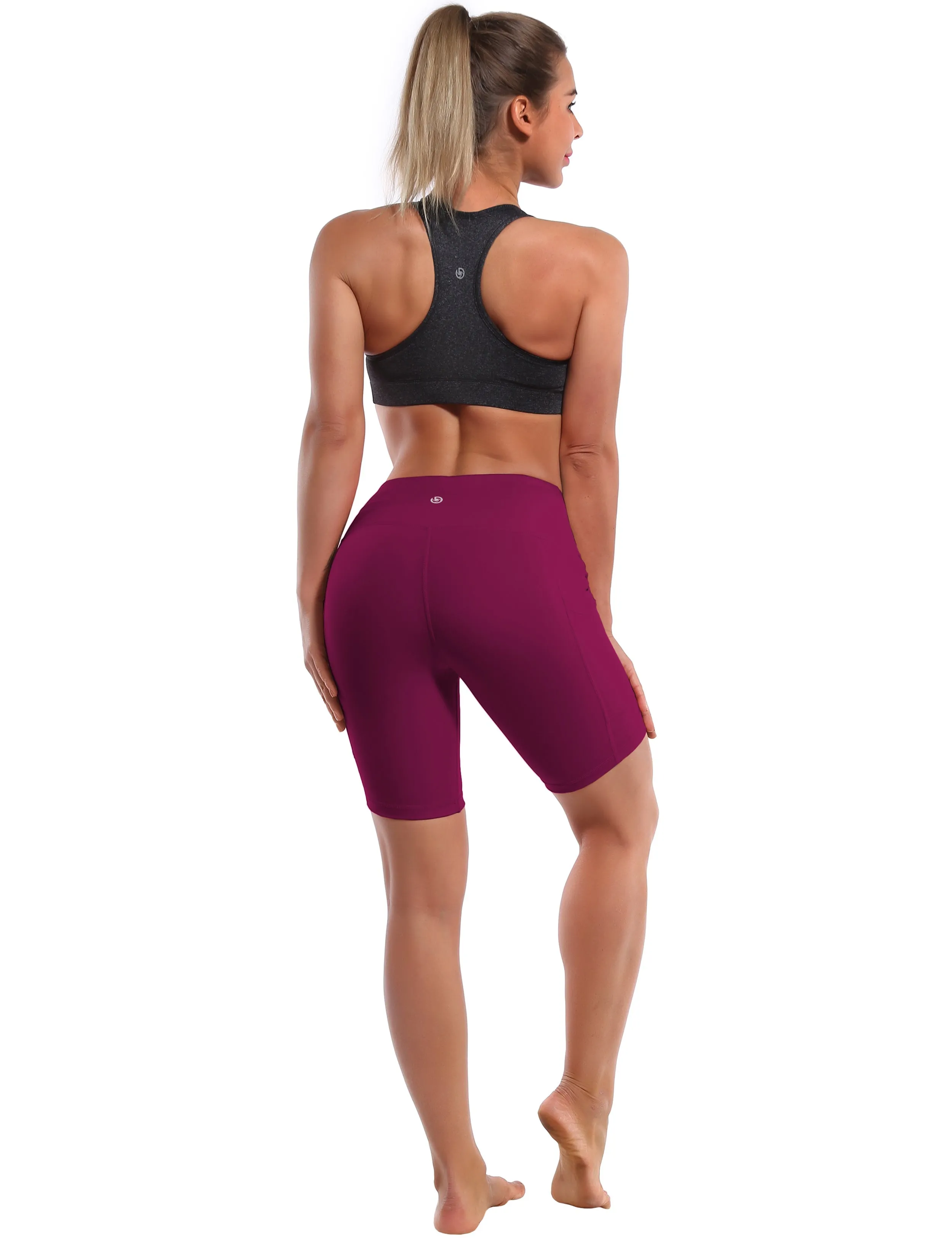 8" Side Pockets Pilates Shorts grapevine_Pilates