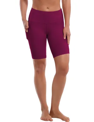 8" Side Pockets Pilates Shorts grapevine_Pilates