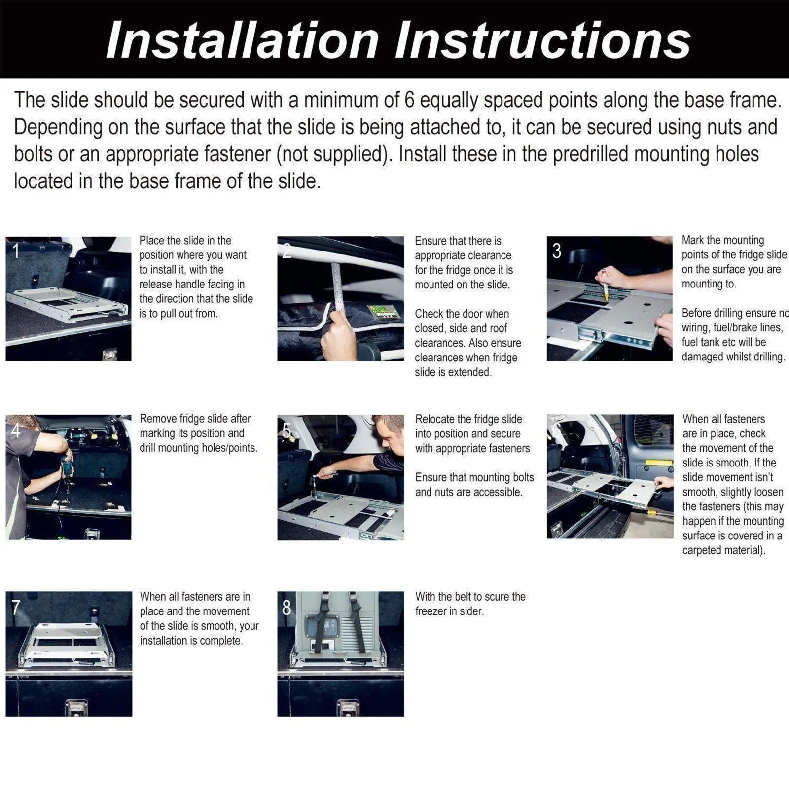 APL35/JPPro/VL45/VL35Pro/VL45Pro Fridge Slide Mount | ICECO