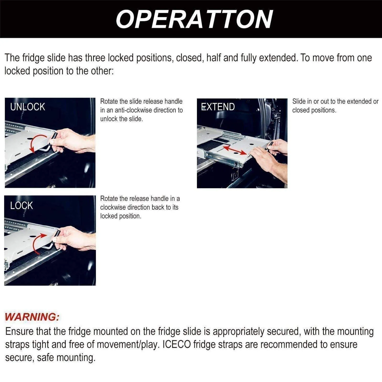 APL35/JPPro/VL45/VL35Pro/VL45Pro Fridge Slide Mount | ICECO