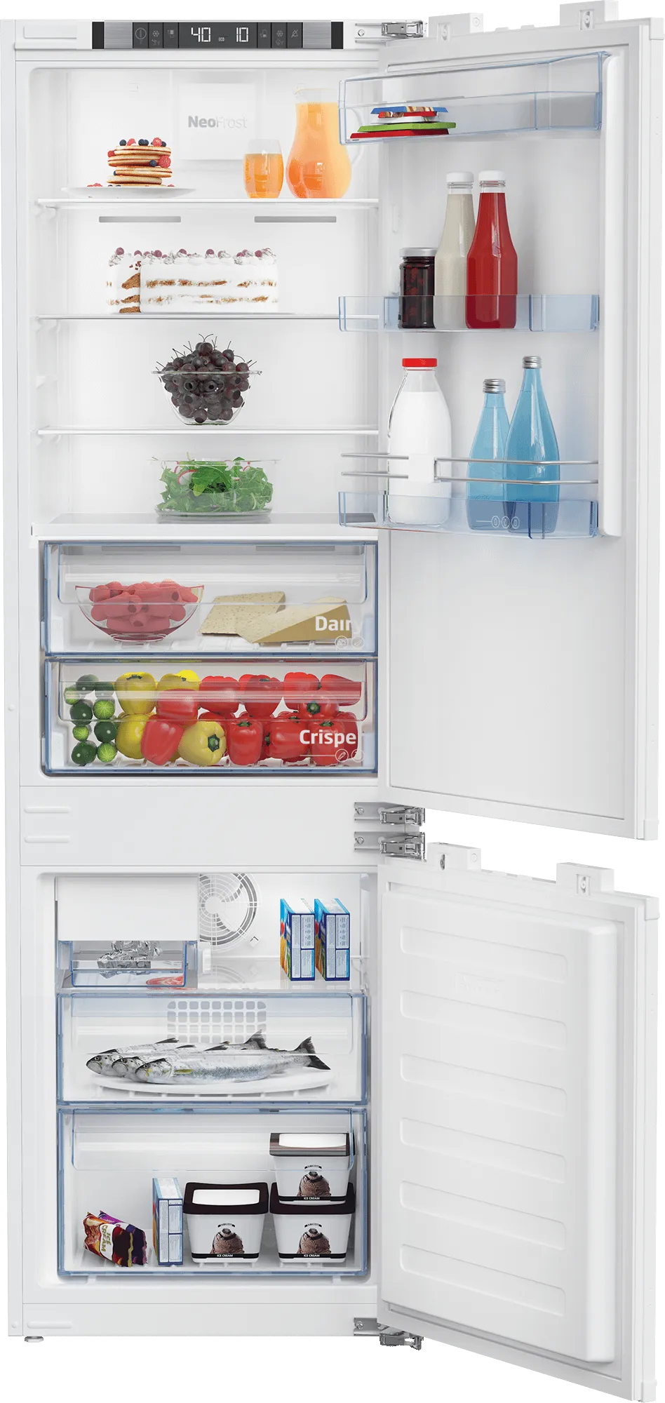 Beko BBBF2410IM2 24" Bottom Freezer Built-In Refrigerator