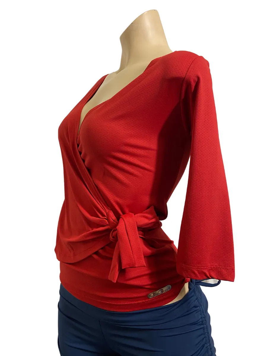 Bia Brazil Activewear Crossover Wrap Top TT802