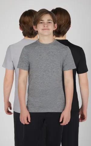 Boys 3 PK Mesh Performance Tee