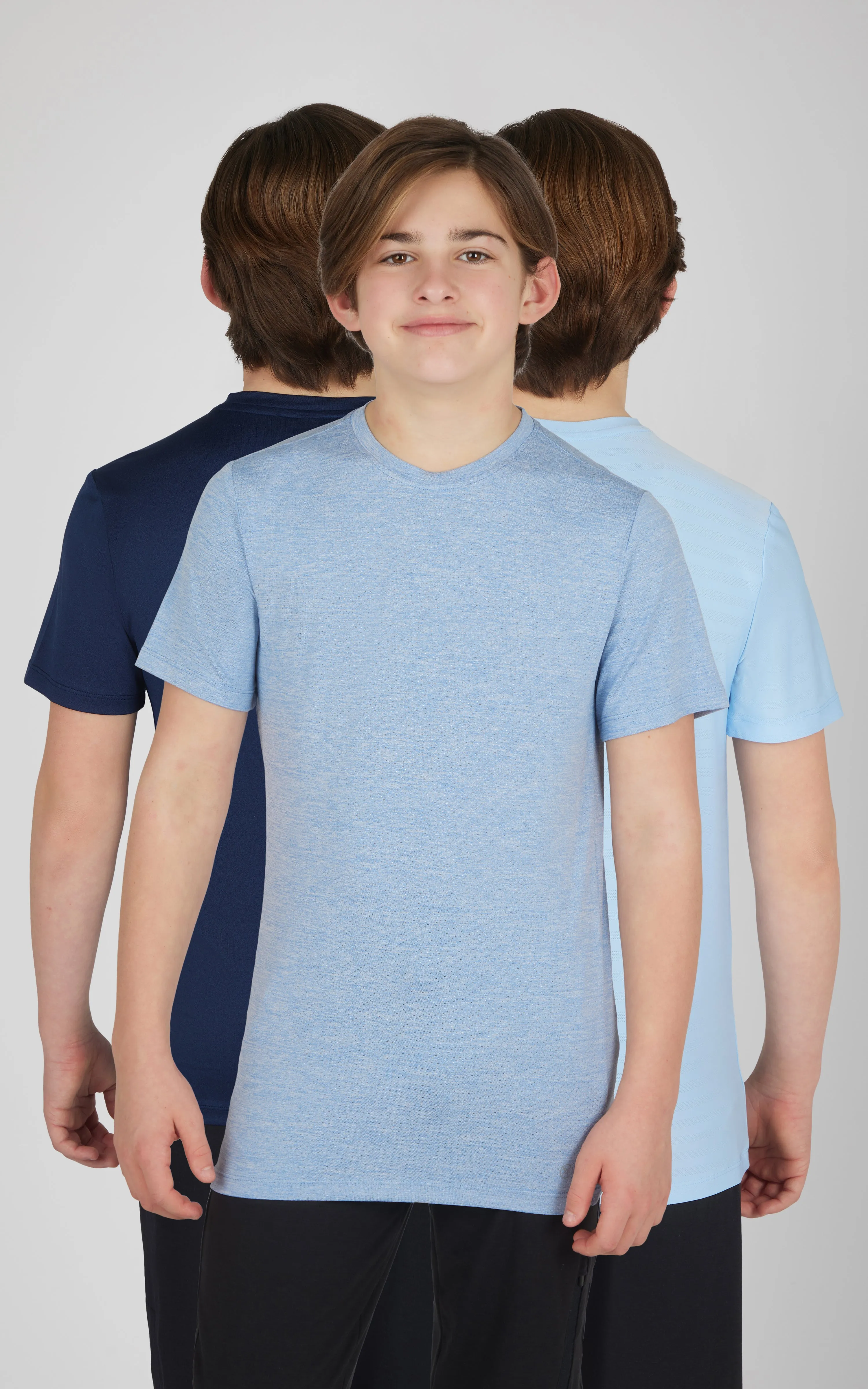 Boys 3 PK Mesh Performance Tee