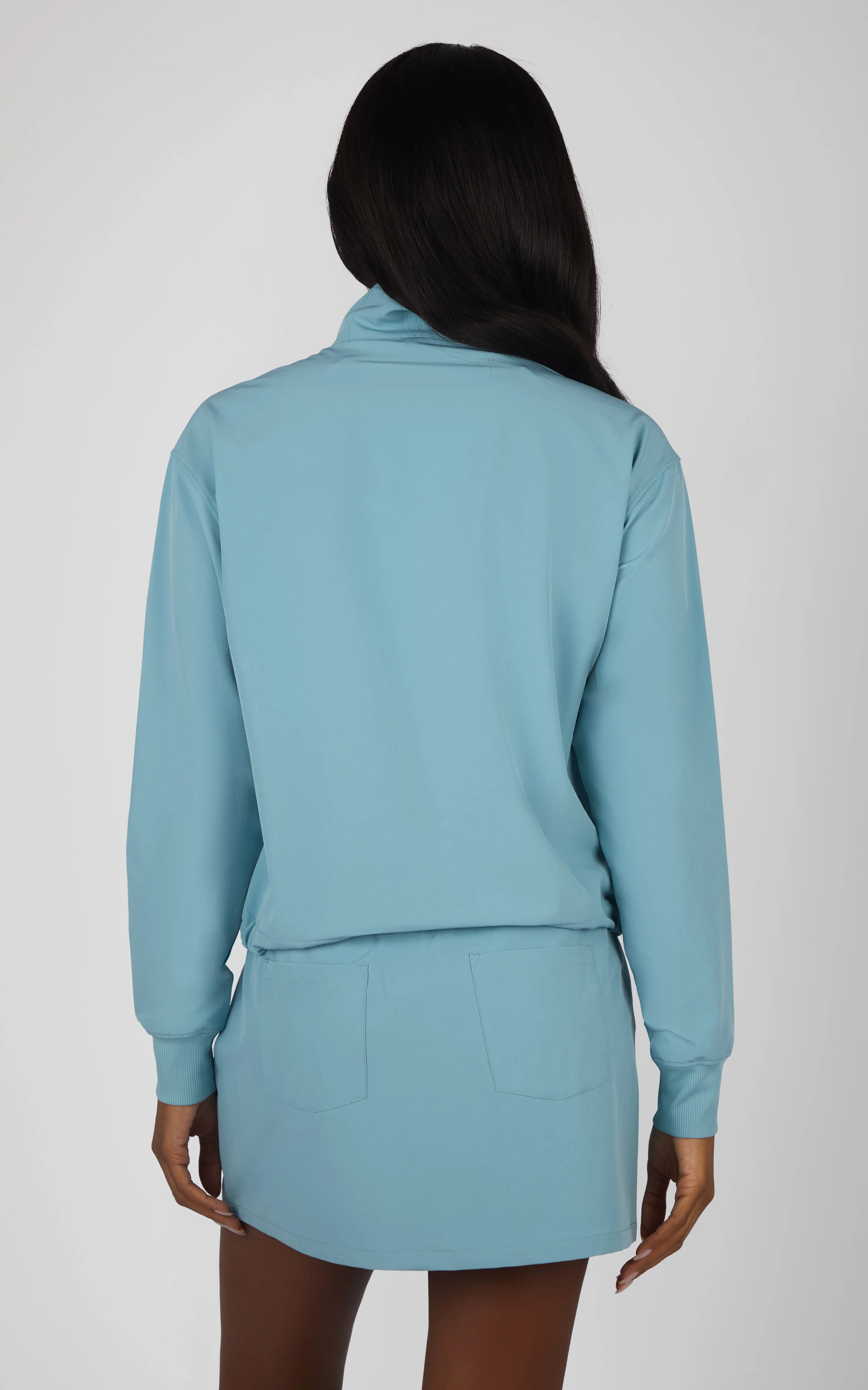 Citylite Half Zip Cinched Hem Jacket