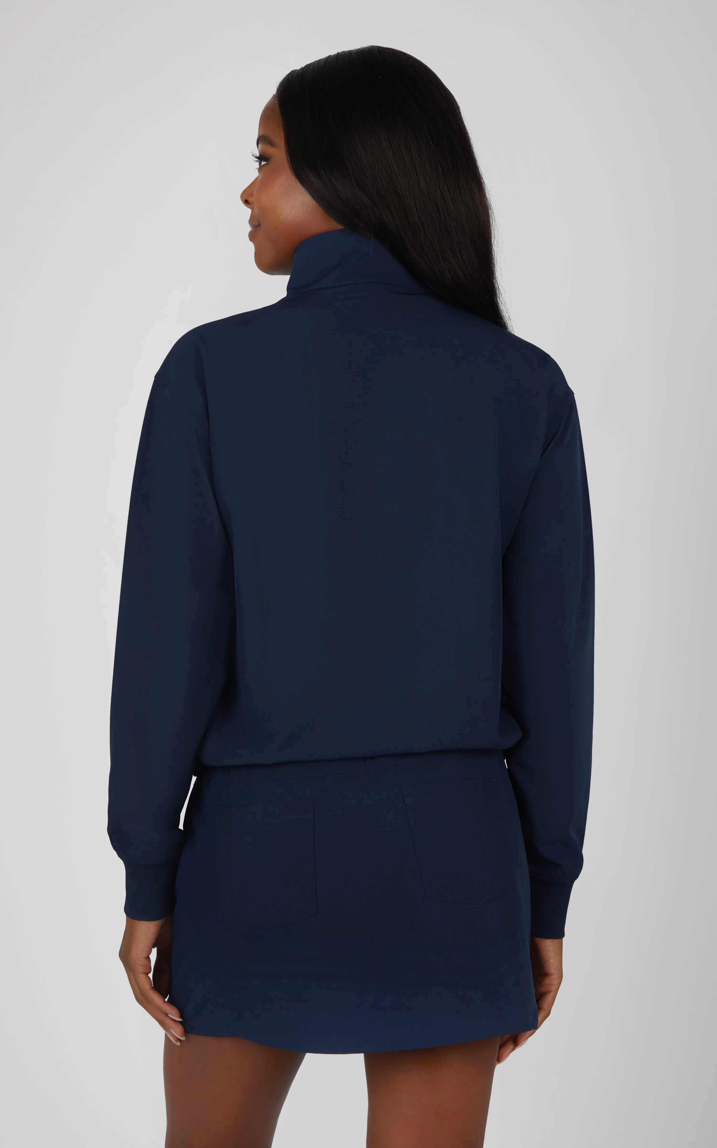 Citylite Half Zip Cinched Hem Jacket