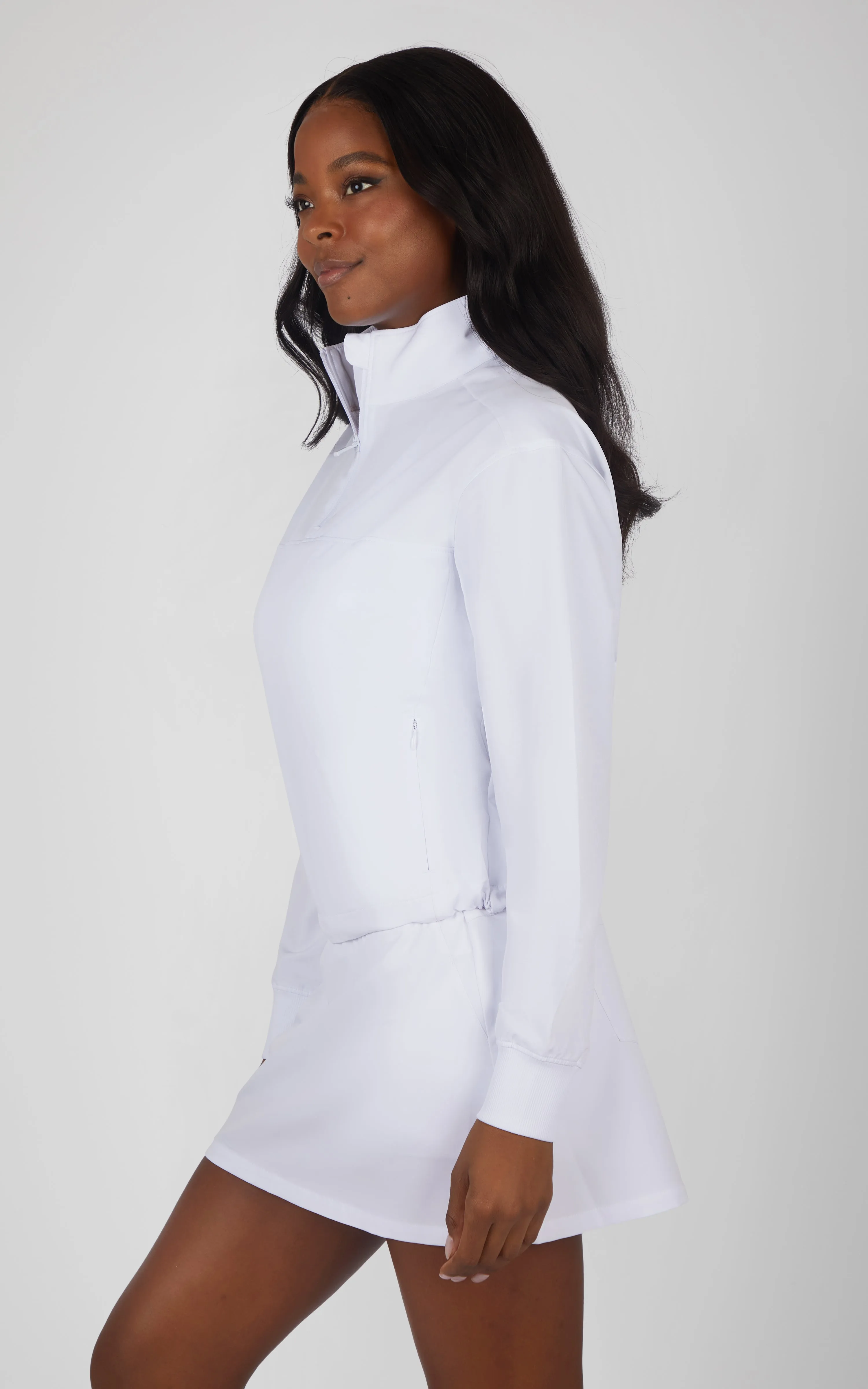Citylite Half Zip Cinched Hem Jacket
