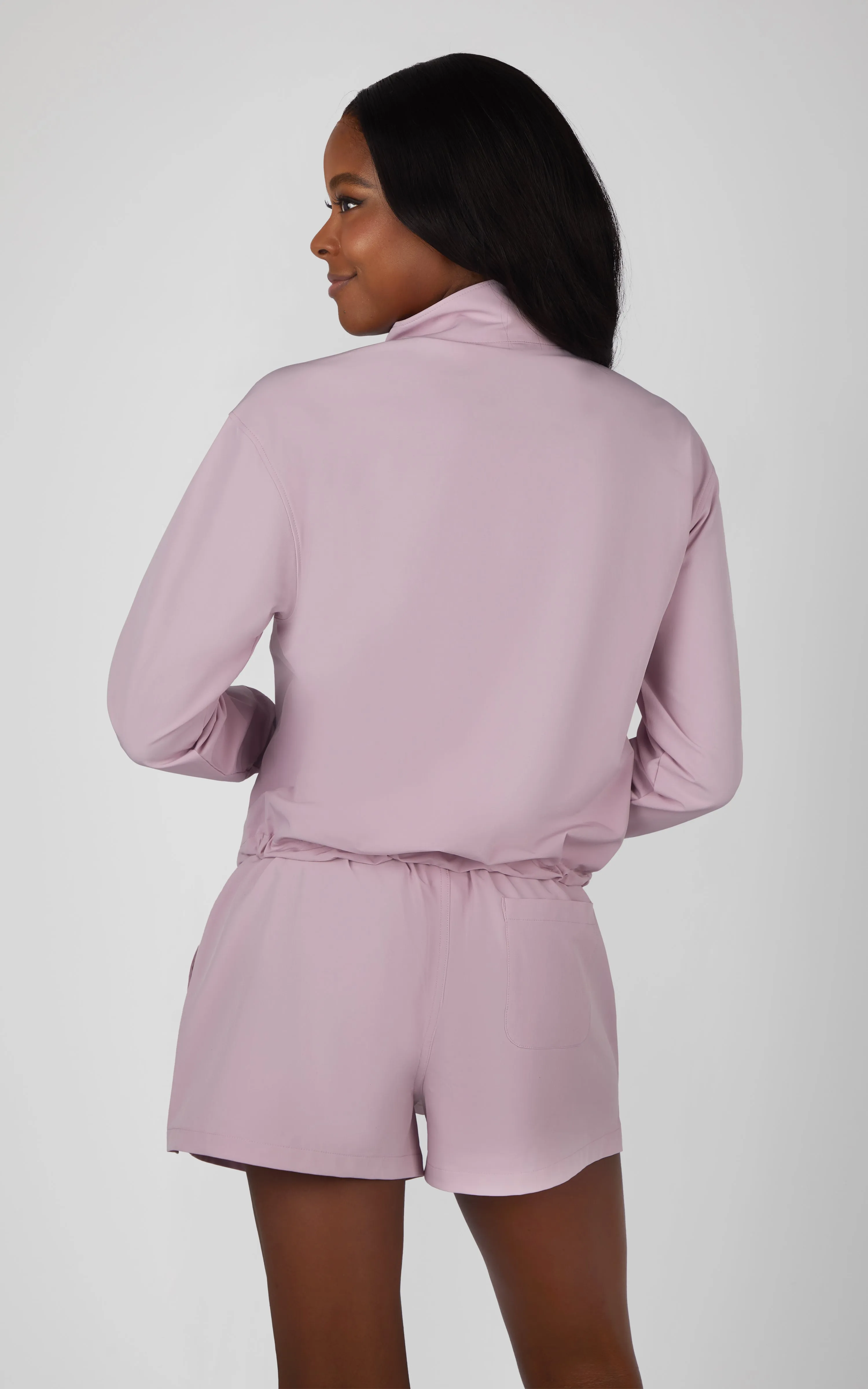 Citylite Half Zip Cinched Hem Jacket