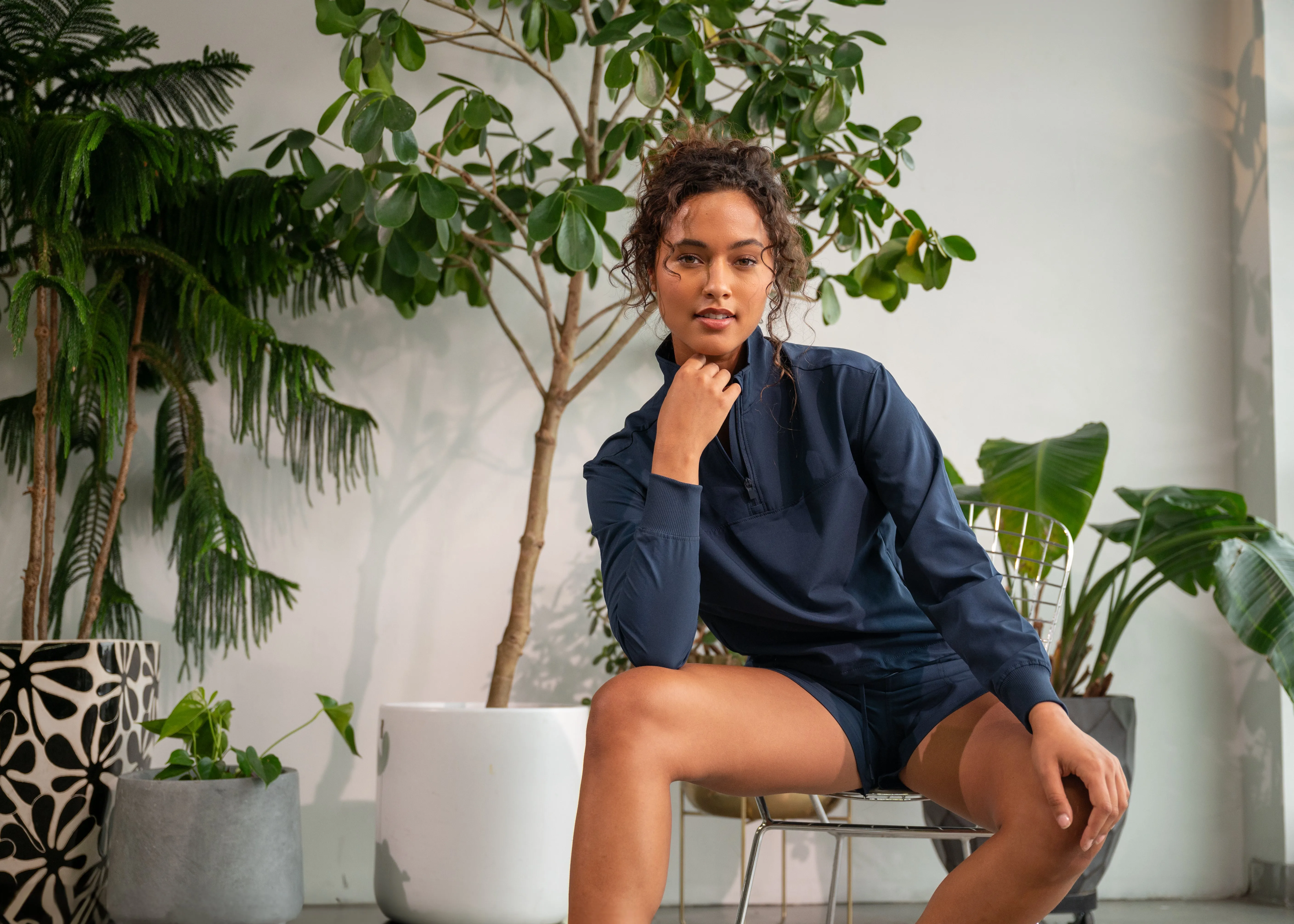 Citylite Half Zip Cinched Hem Jacket