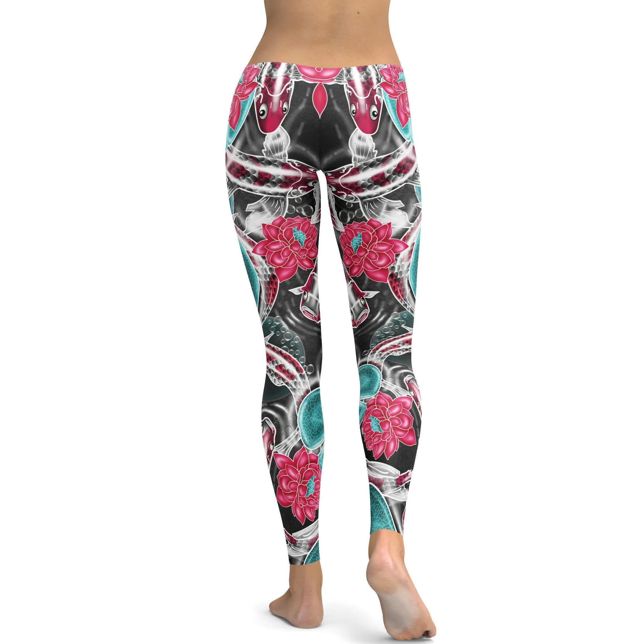 Colorful Koi Fish Leggings