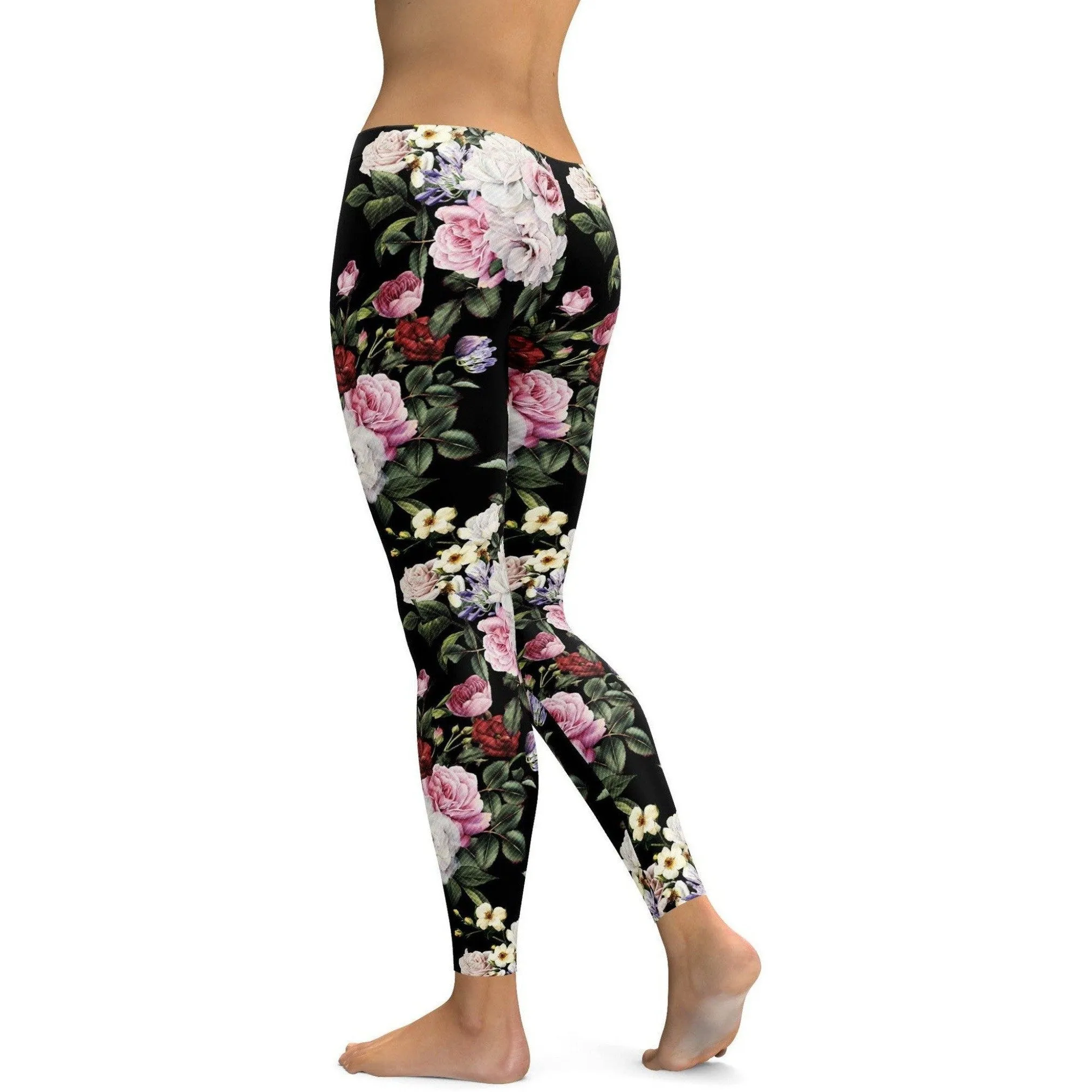 Colorful Roses Leggings