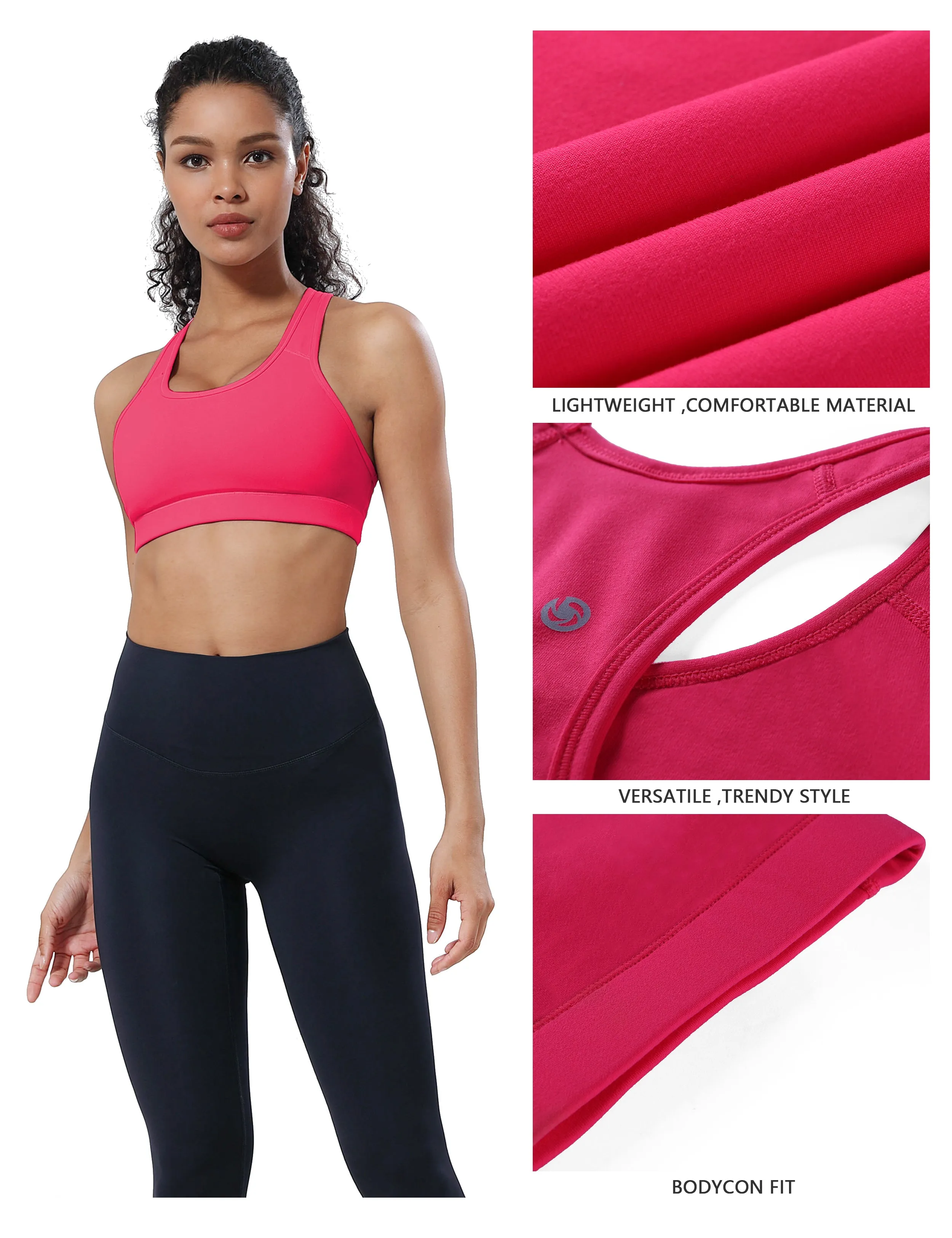 Compression Racerback Sports Bras_Biking