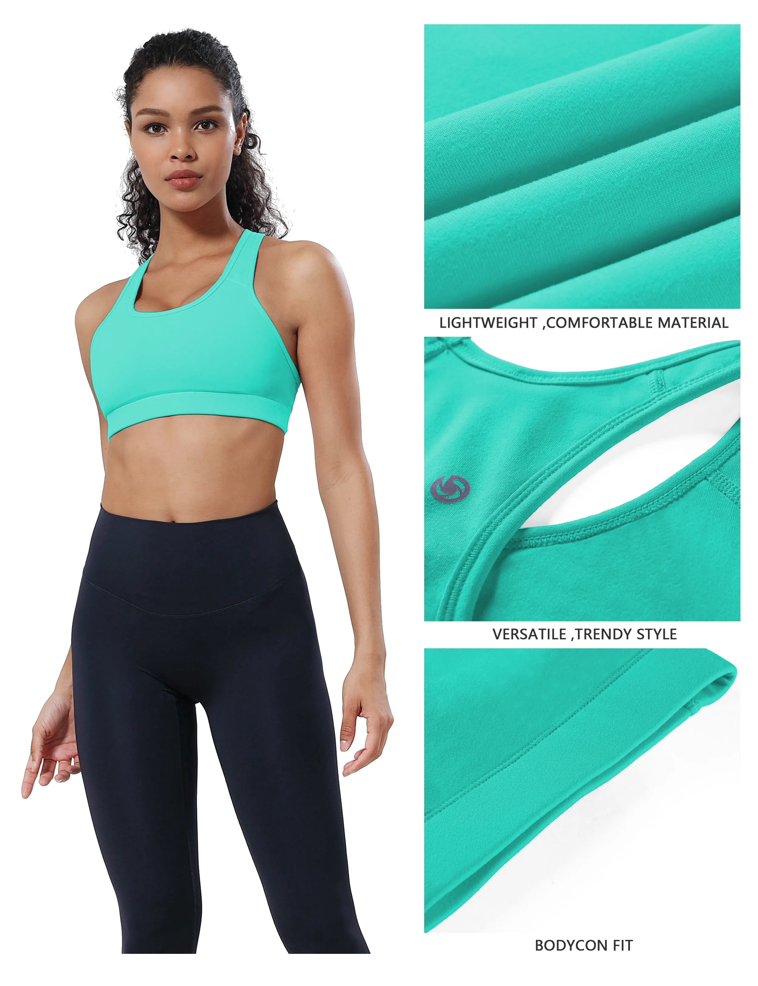 Compression Racerback Sports Bras_Biking