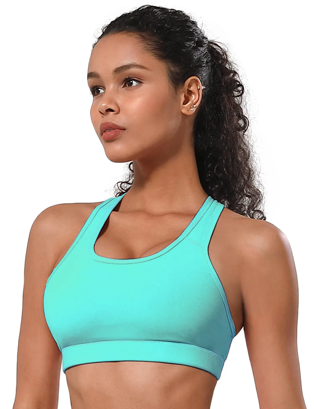 Compression Racerback Sports Bras_Biking