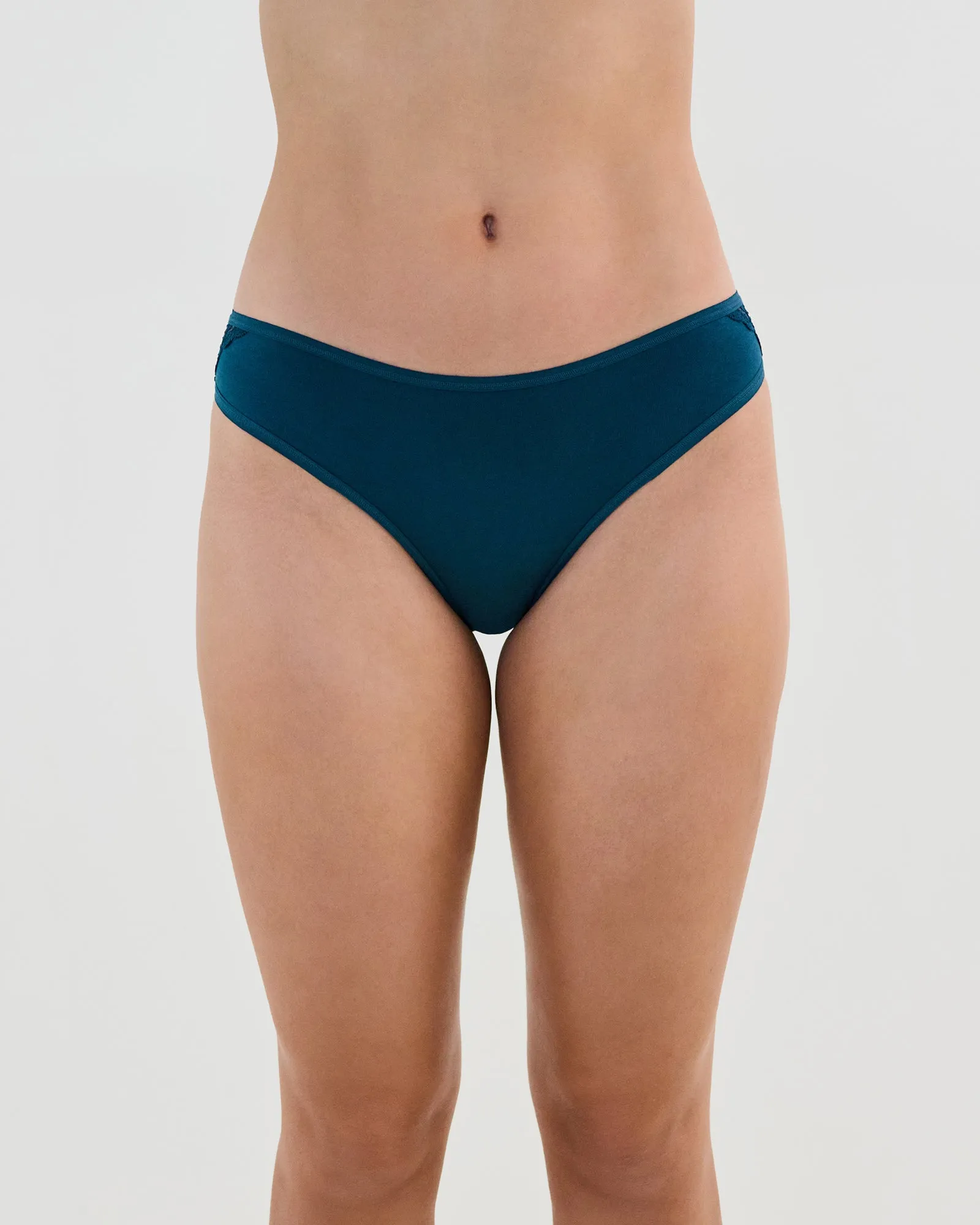 Cotton And Lace Bikini