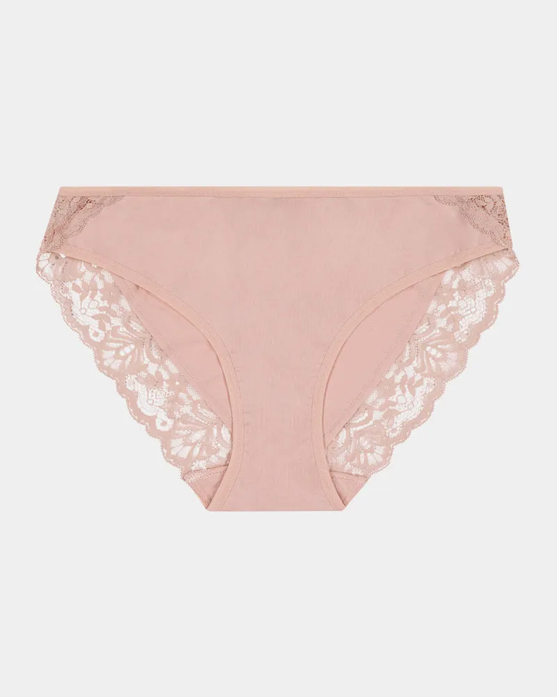 Cotton And Lace Bikini