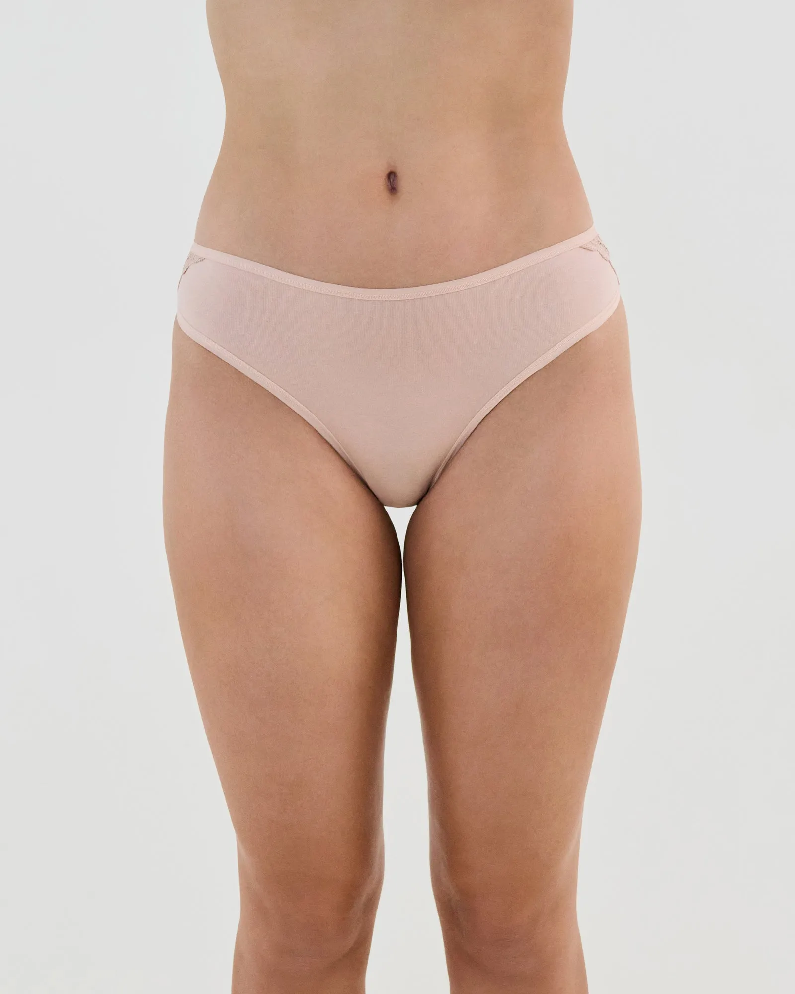 Cotton And Lace Bikini