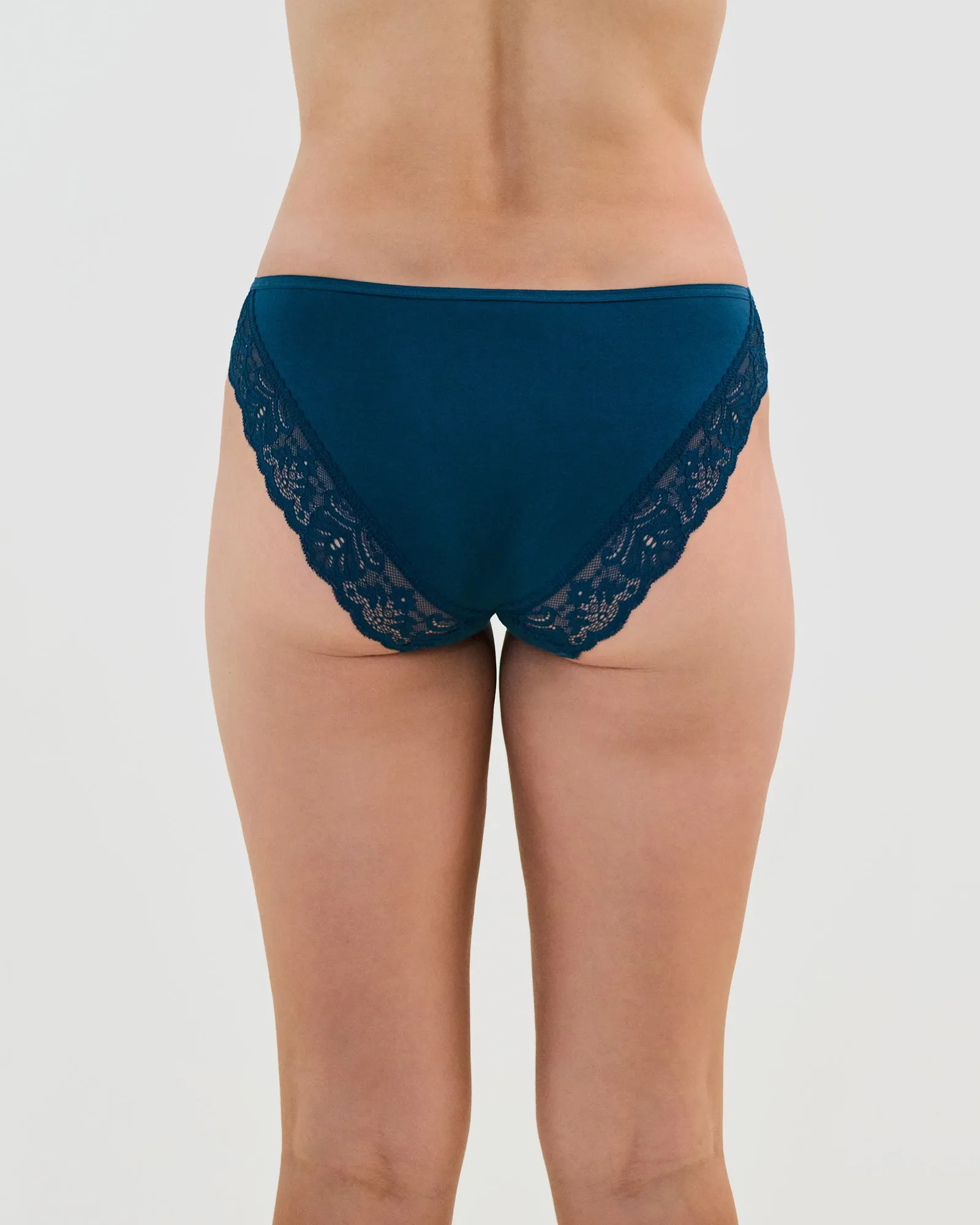 Cotton And Lace Bikini