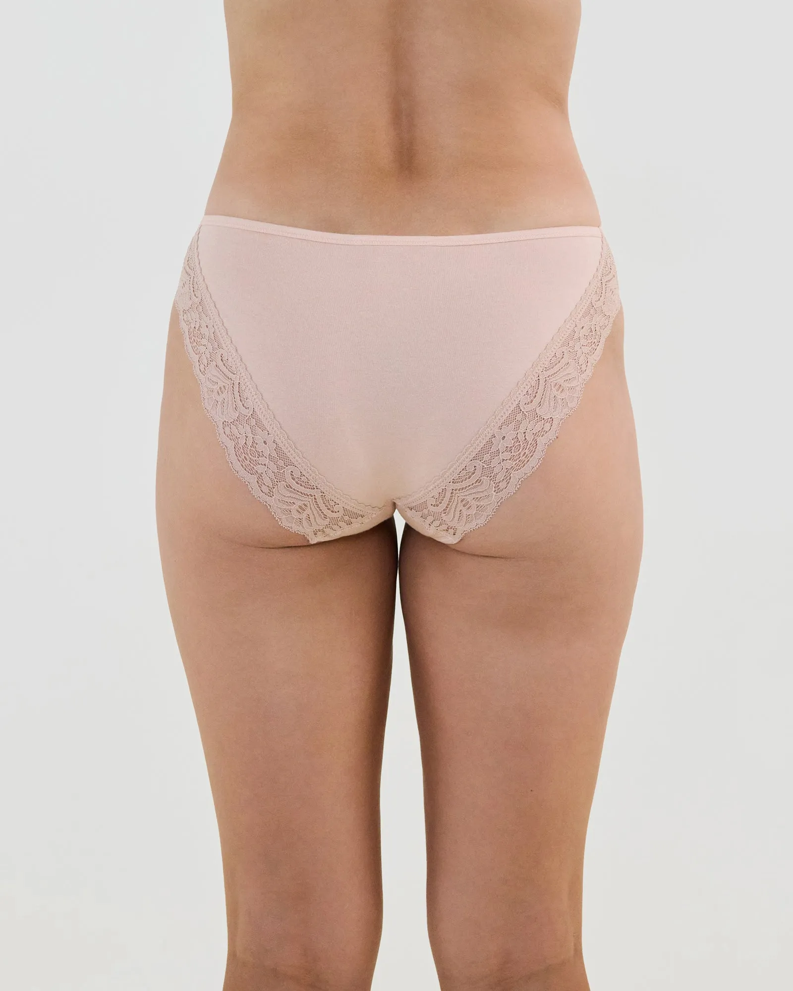 Cotton And Lace Bikini