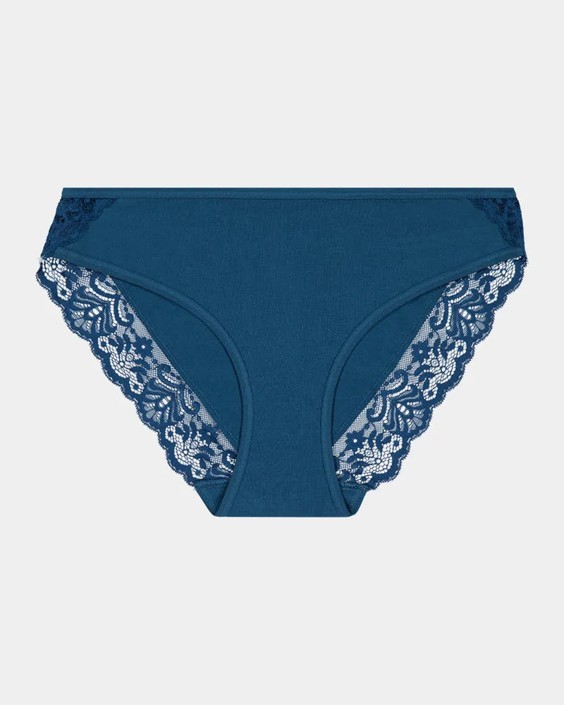 Cotton And Lace Bikini