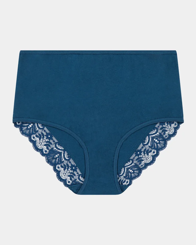 Cotton And Lace Full Brief