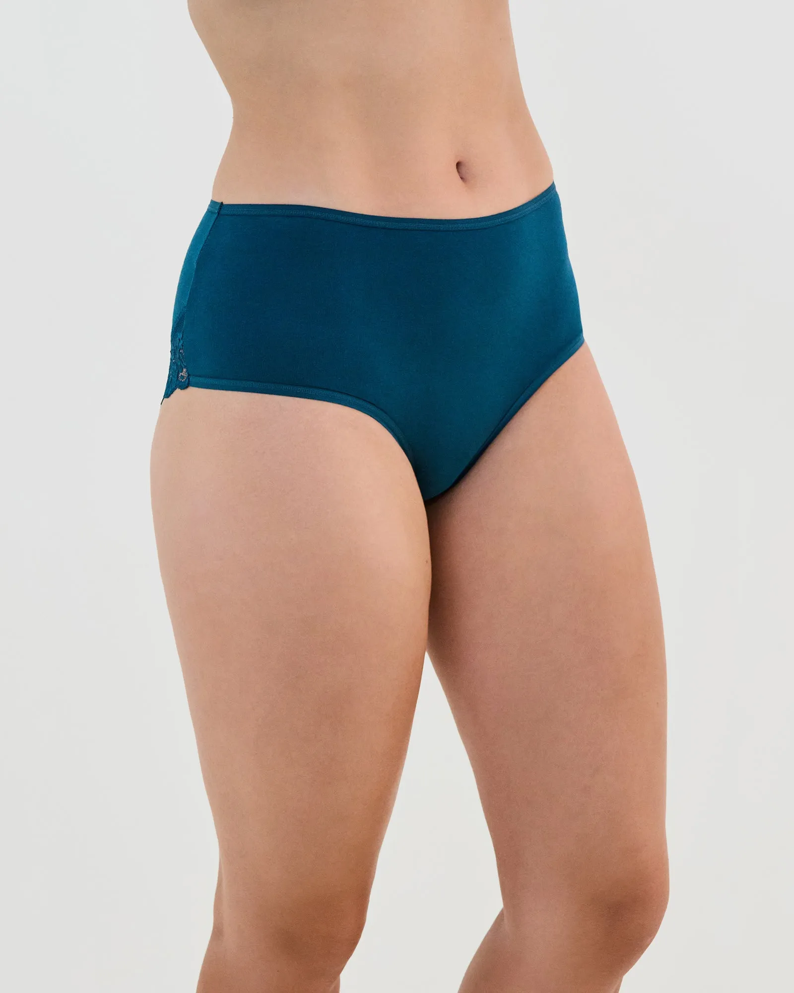 Cotton And Lace Full Brief